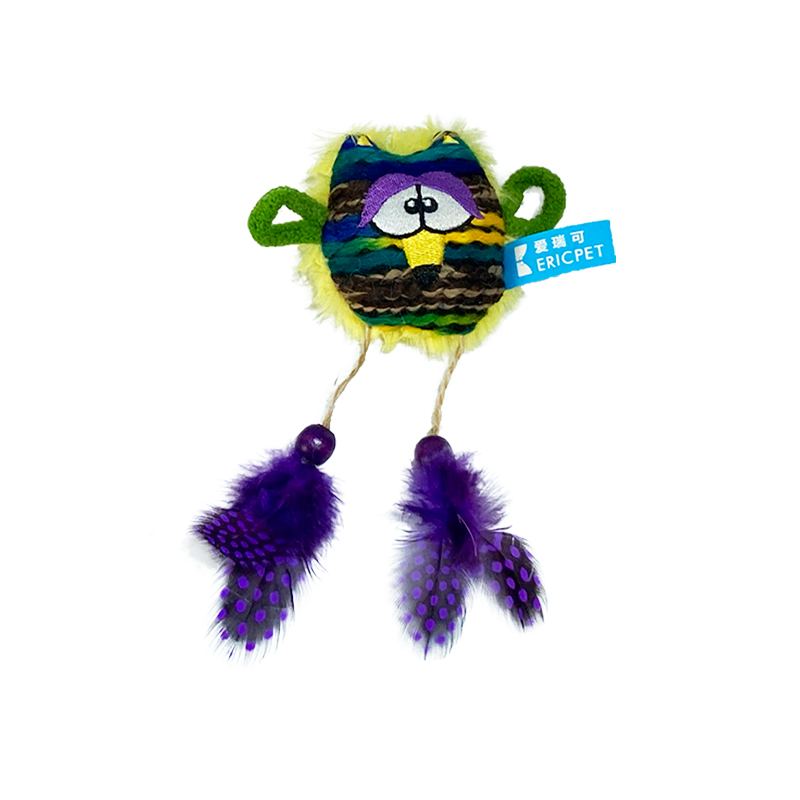 Wool Cloth Owl Cat Toy