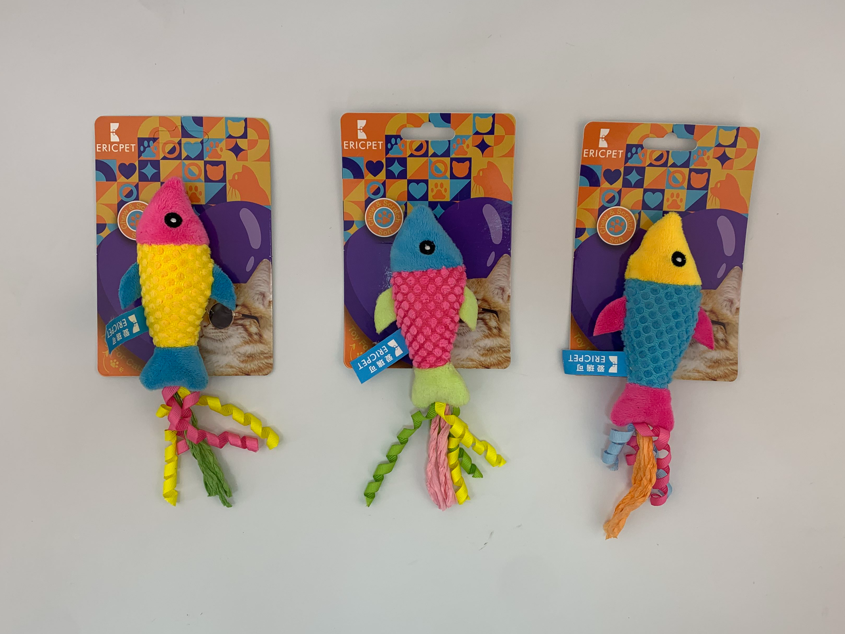 Colourful Animal Shaped Cat Toys