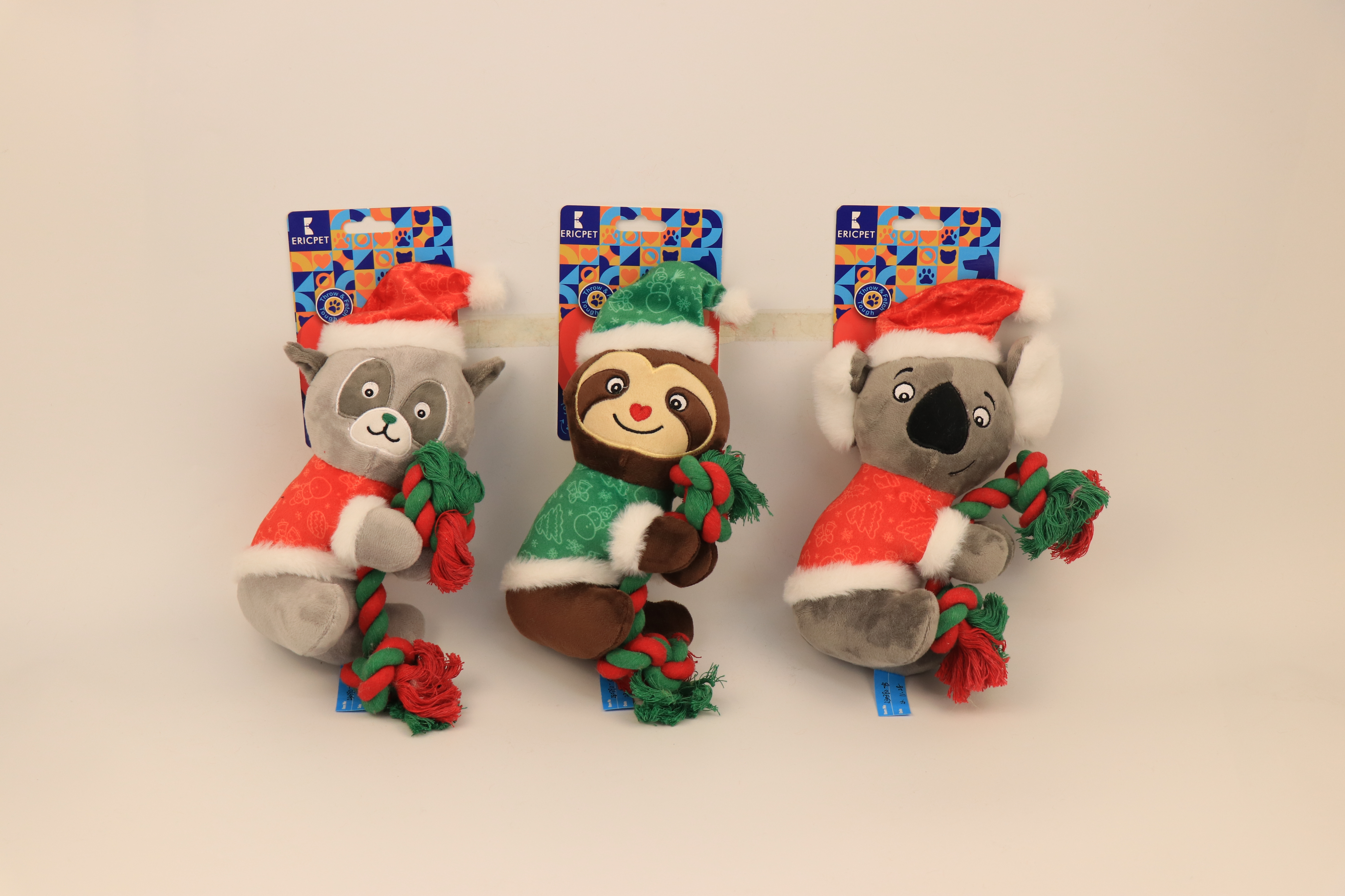 Interactive Dog Rope Toy for Christmas