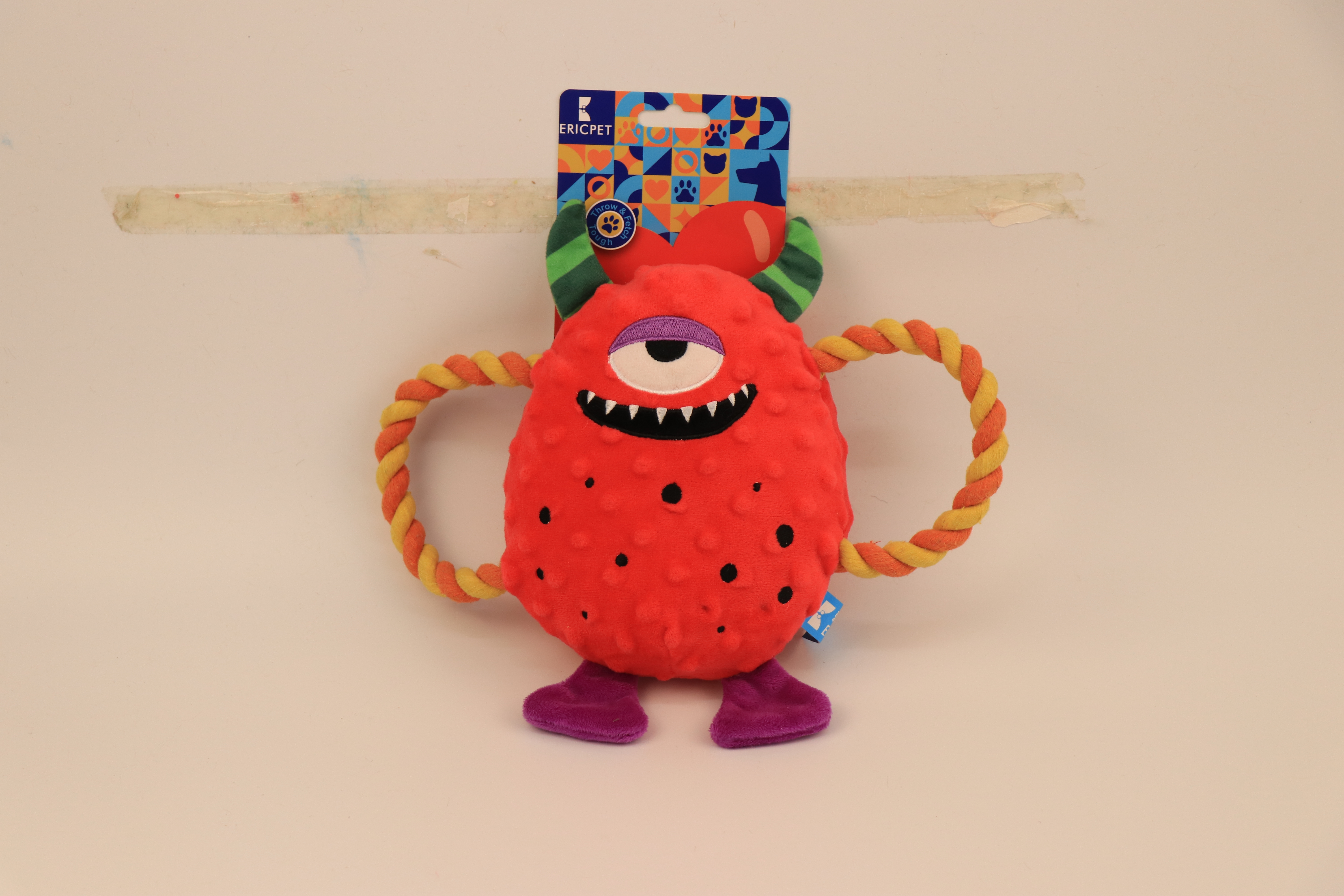 Colourful Monster Plush Dog Toys