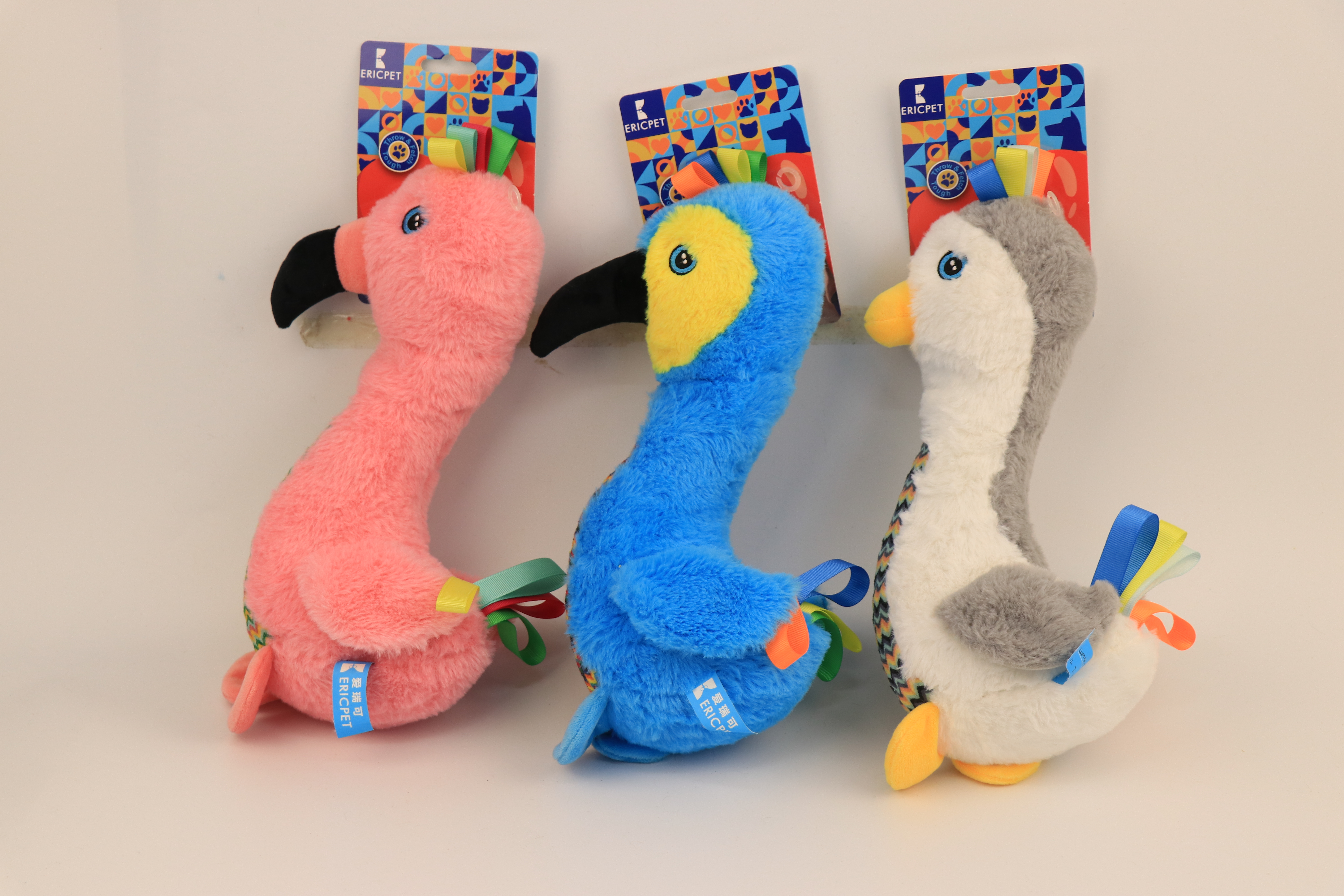 Plush Friends in Colorful World