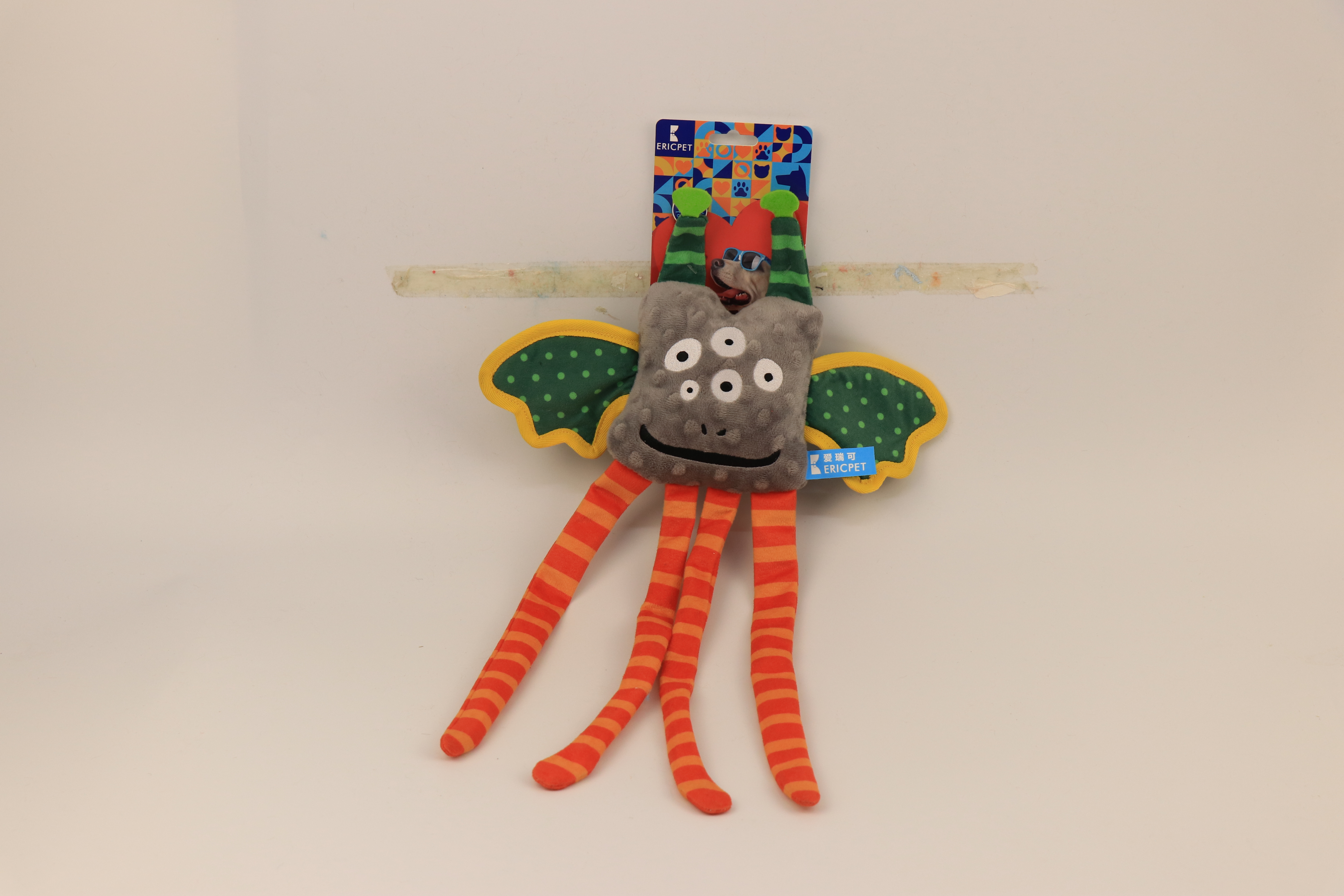 Colourful Monster Plush Dog Toys