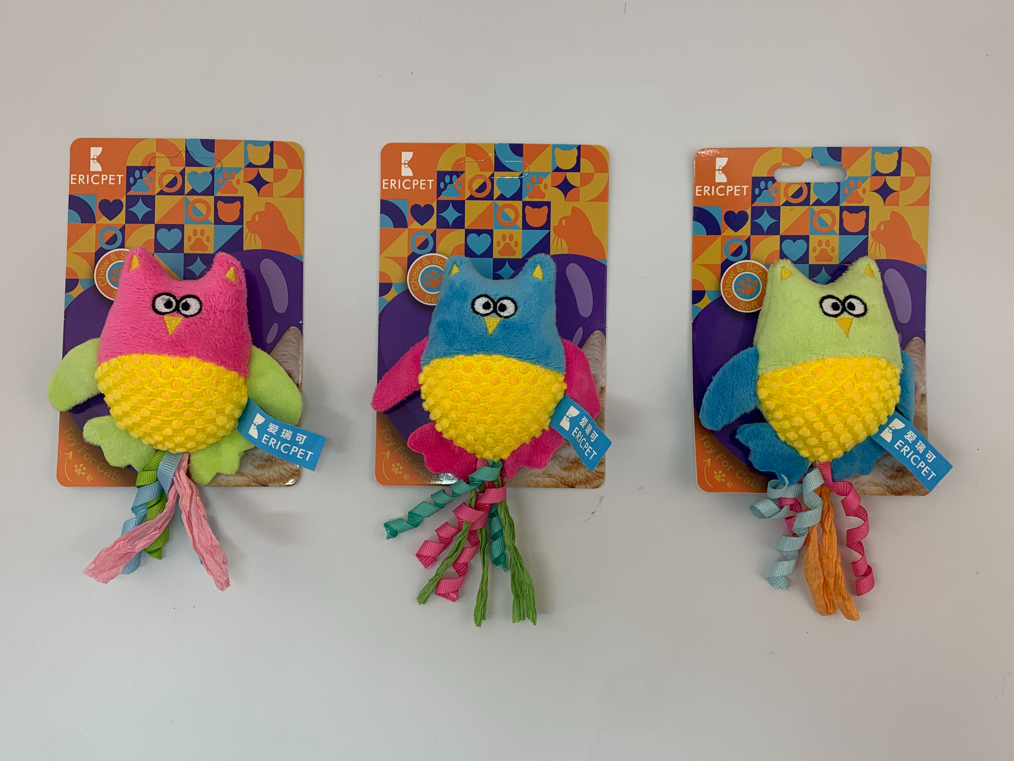 Colourful Animal Shaped Cat Toys